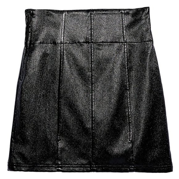 Free People Holding Onto a Dream Denim Mini Skirt - Picture 13 of 14